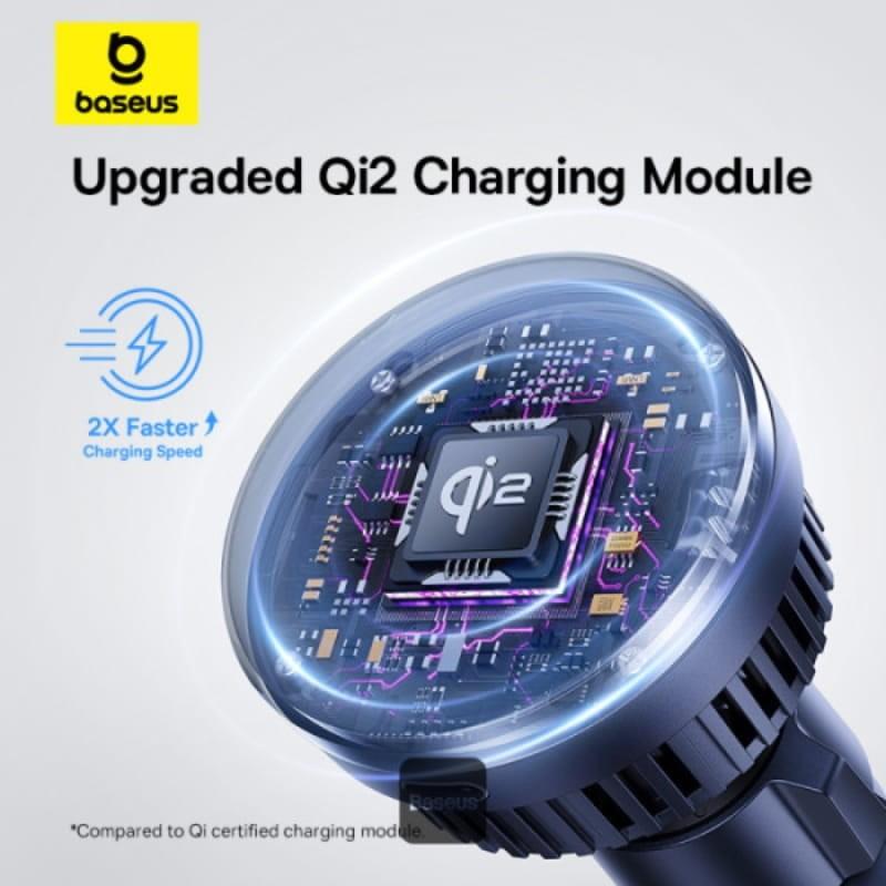 Baseus MagPro Qi2 15W - Chargeur magnétique pour voiture - technologie de chargement