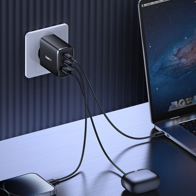 Baseus OS-Cube Pro 65W Negro - carga de hasta 3 dispositivos