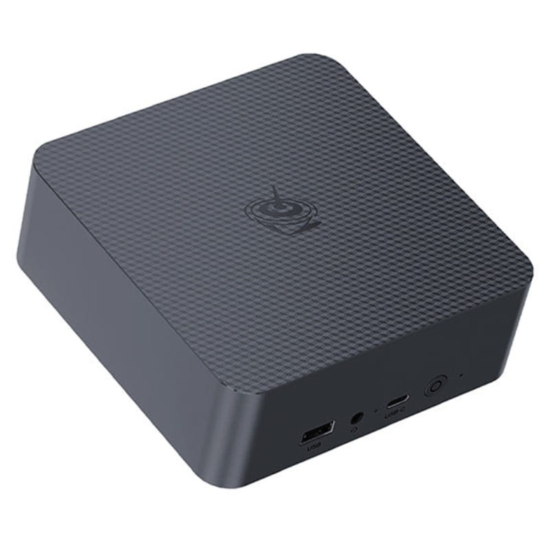 Beelink EQR5-D4 AMD Ryzen 7 5825U/8GB/500GB SSD/Windows 11 Pro Gris  - vista a 45 grados