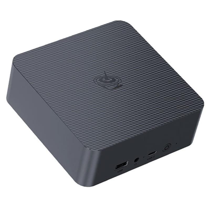 Beelink EQR5-D4 AMD Ryzen 7 5825U/8GB/500GB SSD/Windows 11 Pro Gris  - vista a 45 grados