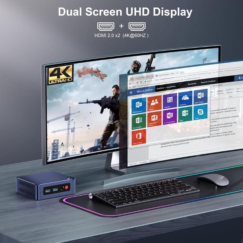 Beelink MINI S13 Pro Intel N150/16Go/500Go SSD Bleu - double sortie vidéo