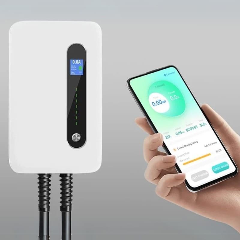 Besen F30 APP 32A/7,2KW Blanco - Cargador de Coche Eléctrico para Pared - aplicación compatible
