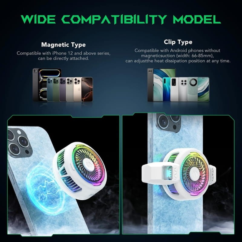 Black Shark FunCooler 5 Blanco - compatiblidad 