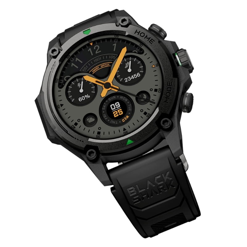 Black Shark GS3 Preto - Relógio Inteligente - vista a 45 graus
