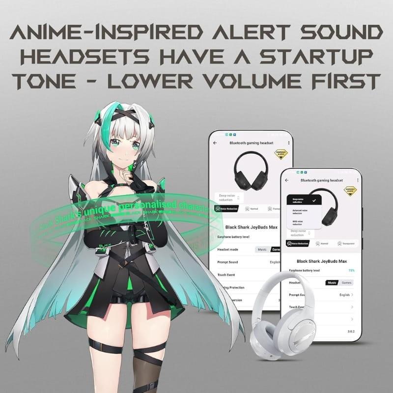 Black Shark Joybuds Max ANC Blanco - alertas anime