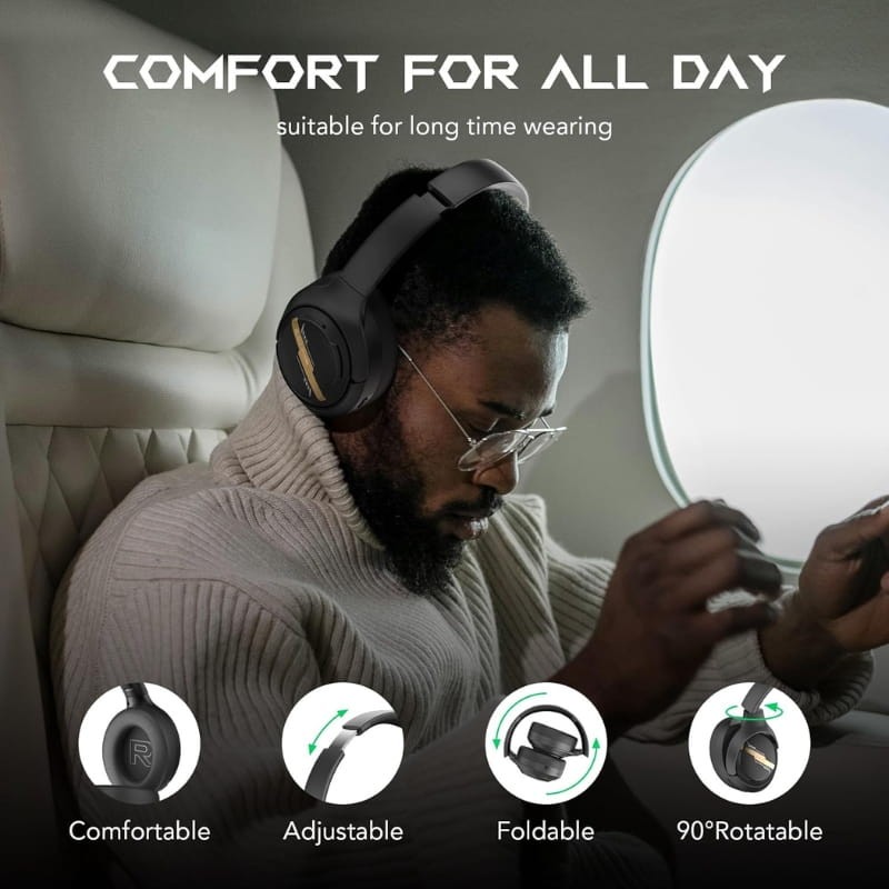 Black Shark Joybuds Max ANC Negro - diseño plegable