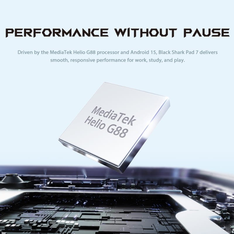 Black Shark Pad 7 11 Pouces 8Go/128Go 4G Bleu - processeur intégré