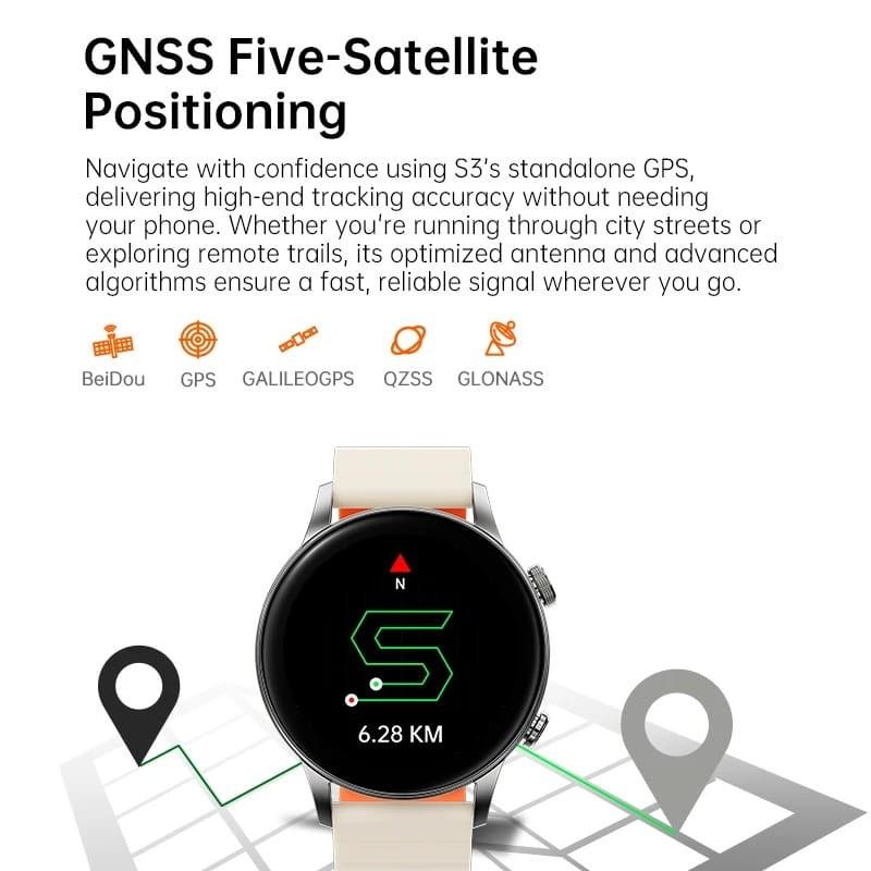 Black Shark S3 Negro - Reloj inteligente - sistema de posicionamiento