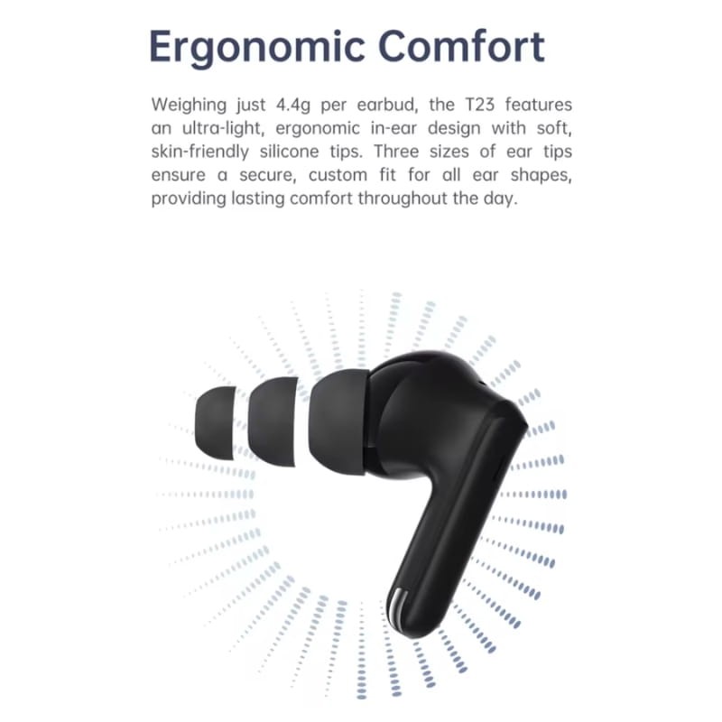 Black Shark T23 Branco - conceção ergonómica