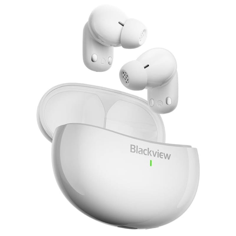 Blackview AirBuds 30 Branco - vista a 45 graus