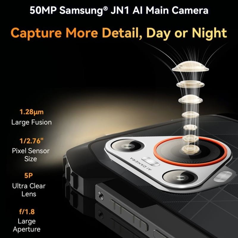 Blackview BL7000 5G 8GB/256GB - caraterísticas da câmara