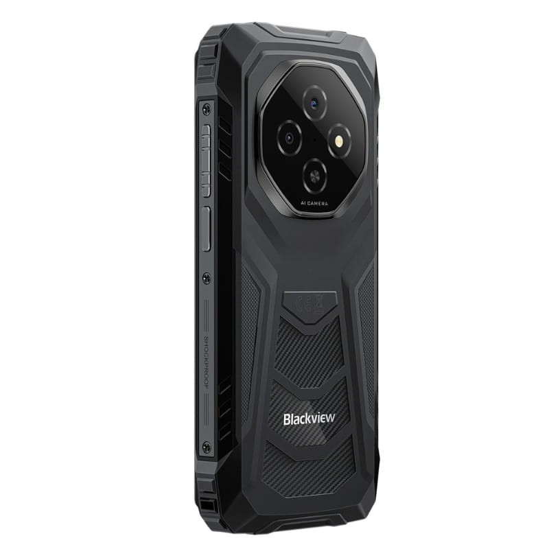 Blackview Fort 1 6GB/256GB Negro Rugged - vista a 45 grados