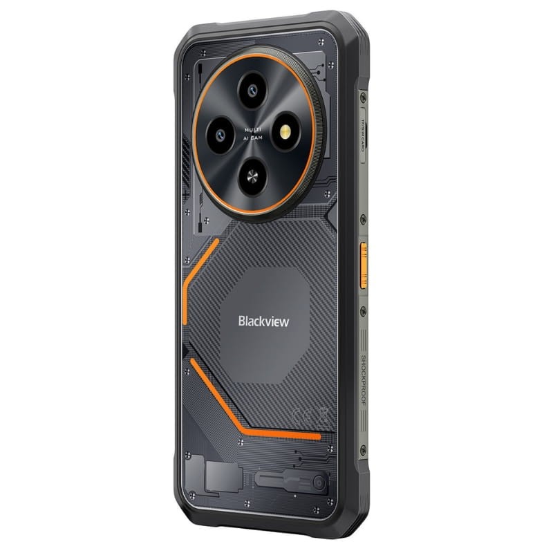 Blackview Fort 2 8GB/256GB Dual SIM Preto - vista traseira a 45 graus