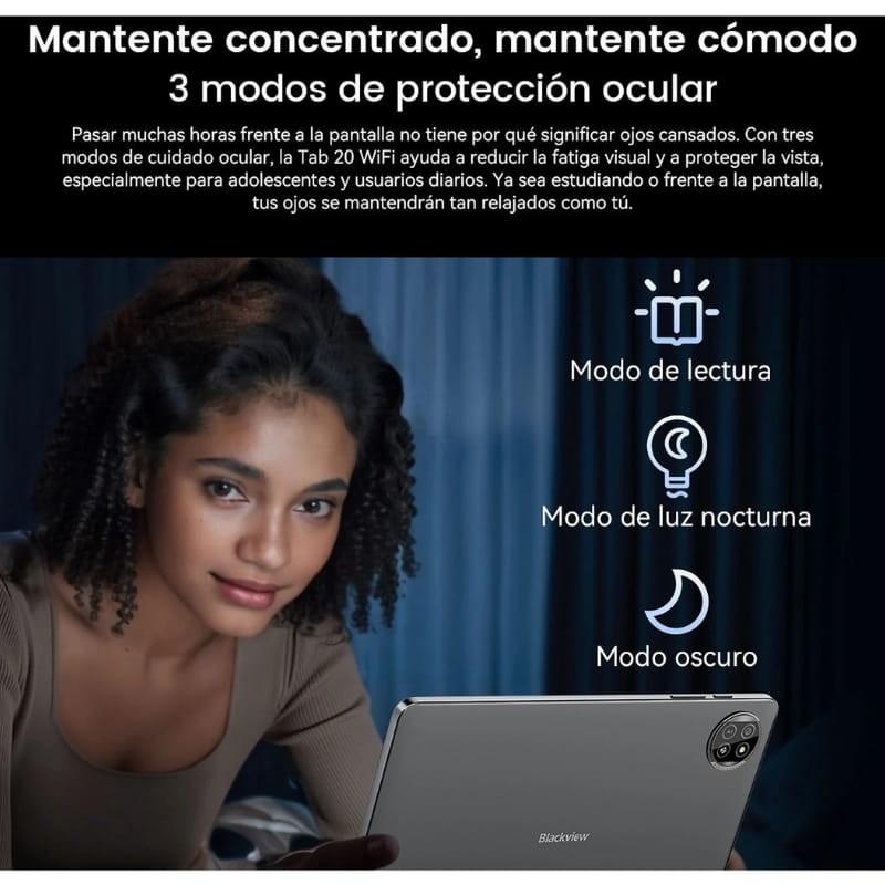 Blackview Tab 20 WiFi 10,1 Pouces 4Go/64Go Bleu - les modes de protection des yeux