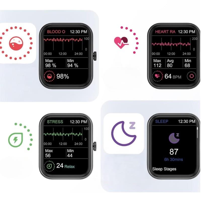 Blackview W20 Negro - Reloj Inteligente - indicadores de salud