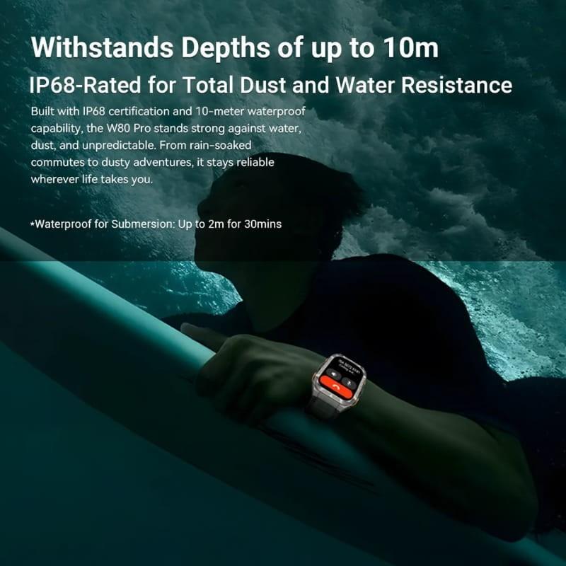 Blackview W80 Pro Verde - resistencia al agua