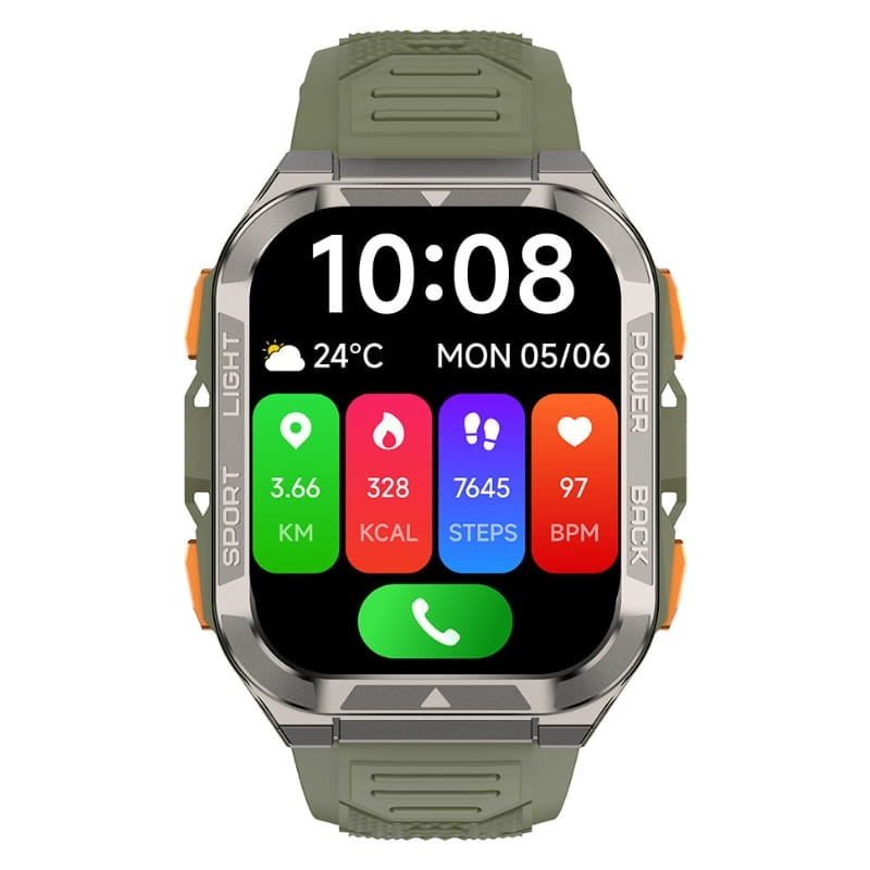 Blackview W80 Pro Verde - vista frontal