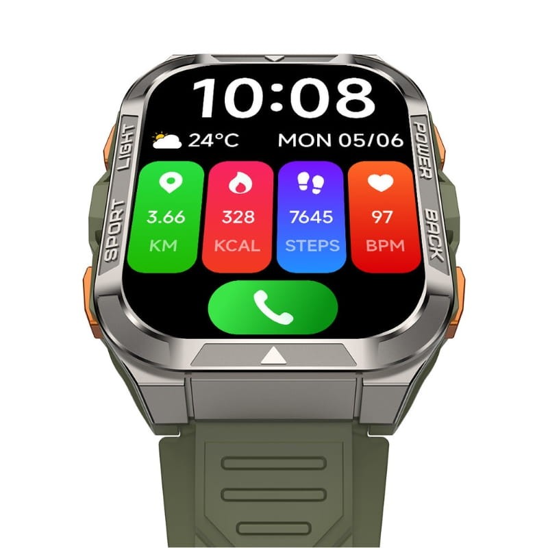 Blackview W80 Pro Verde - vista inferior