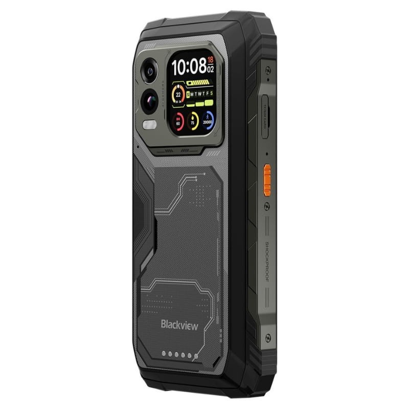 Blackview XPLORE 1 Pro 5G 12GB/256GB Dual SIM Negro - vista trasera a 45 grados