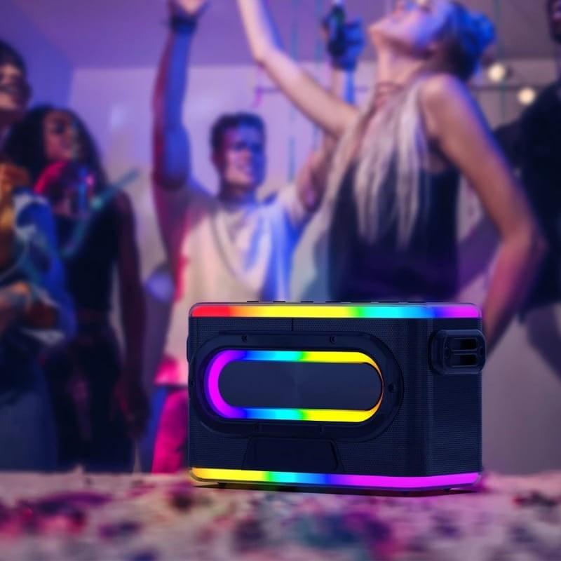BlitzWolf BW-WA6 RGB 80W Negro - Altavoz Bluetooth - iluminación RGB