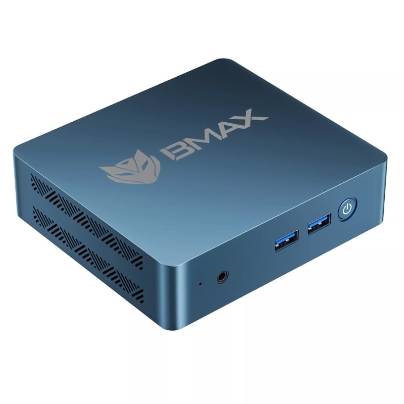 Bmax MaxMini B2 Power Intel 5205U 8GB/256GB/W11 Pro - vista a 45 grados