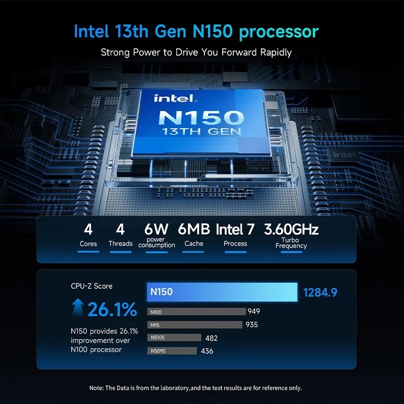 Bmax Maxmini B4 Ultra Intel N150 16GB/512GB Win11 Pro - procesador