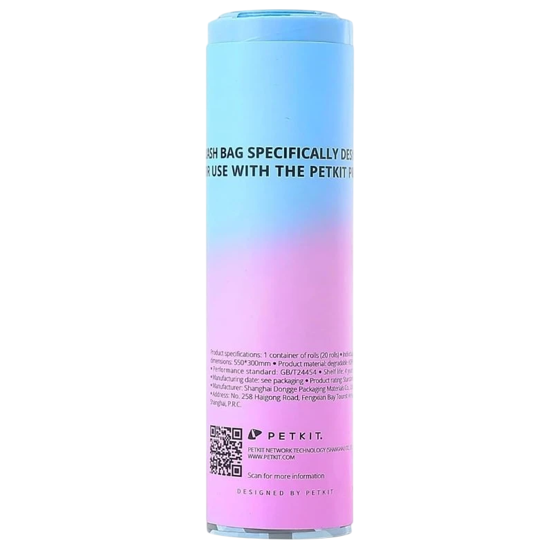 Bolsas de Basura Para areneros PETKIT Pura X / Pura Max / Pura Max 2 - Rollo de 20 Bolsas