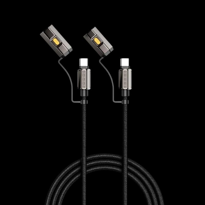 Cable Ultra-Resistente Carga Rápida 3 en 1 240W USB-C