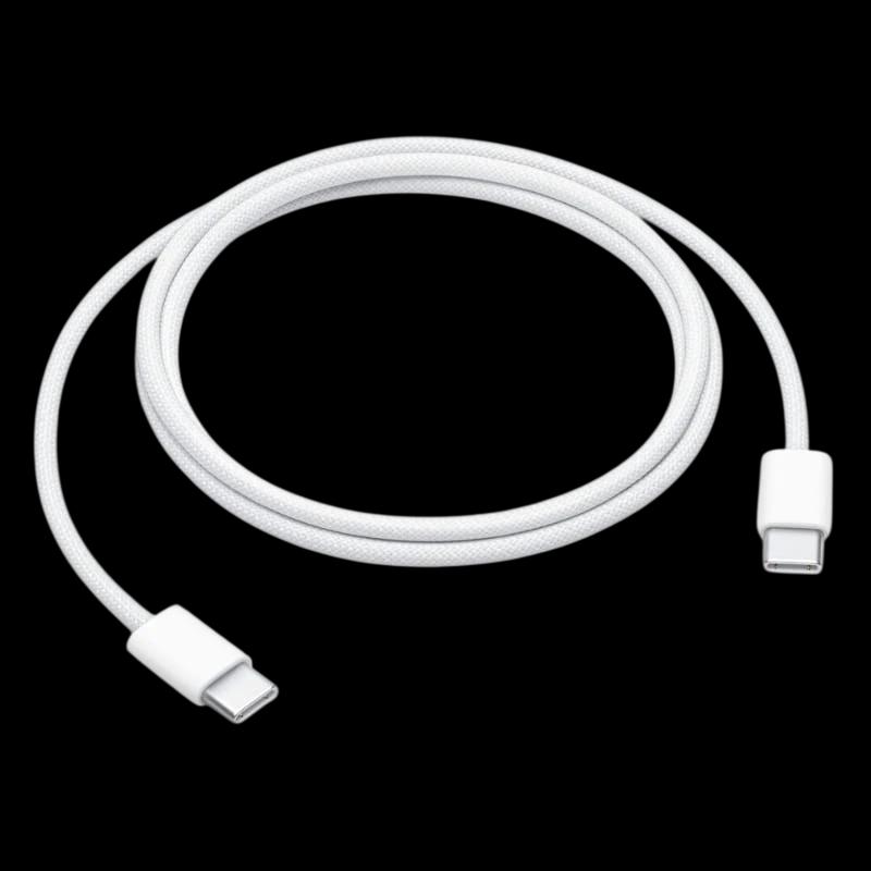 Câble de charge Apple authentique USB-C 60W 1M USB 3.2 Gen 1 Blanc