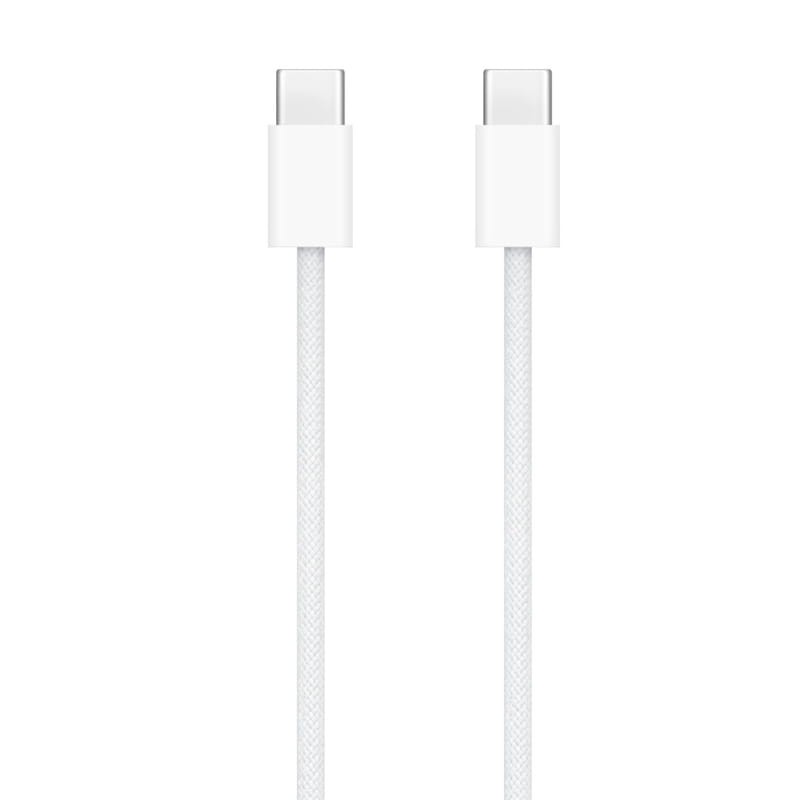 Câble de charge authentique Apple USB-C 60W 1M USB 3.2 Gen 1 blanc - Connecteurs USB C