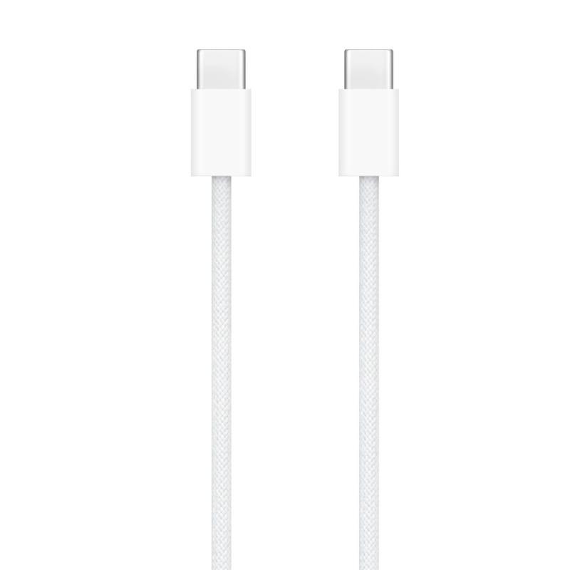 Câble de charge authentique Apple USB-C 60W 1M USB 3.2 Gen 1 blanc - Connecteurs USB C