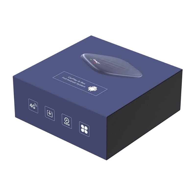 Carlinkit CPC200-TBOX Plus 8GB/128GB 4G LTE Azul - Internet AI Box compatible con CarPlay y Android Auto - embalaje