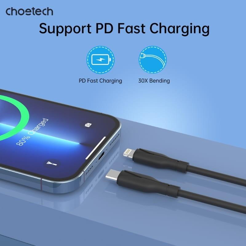 Choetech XCL-0002 - Câble USB-C vers Lightning 1 m - puissance de charge