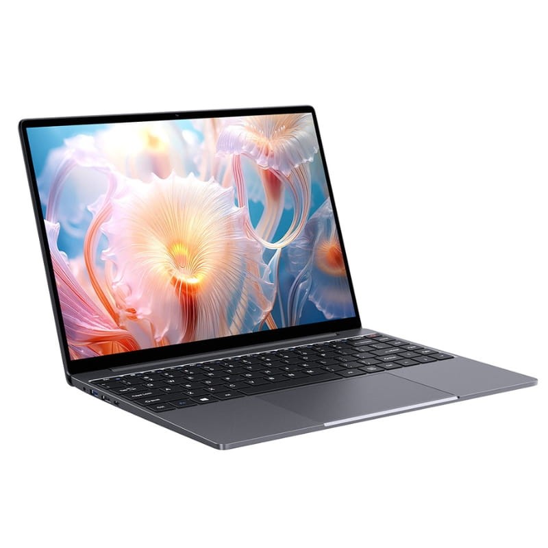 Portátil Chuwi CoreBook X gris 14 pulgadas con chasis metálico delgado, pantalla de biseles finos, teclado negro de tamaño completo y gran trackpad