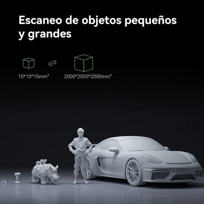 Escáner 3D Creality CR-Scan Otter - tamaño de objetos soportados
