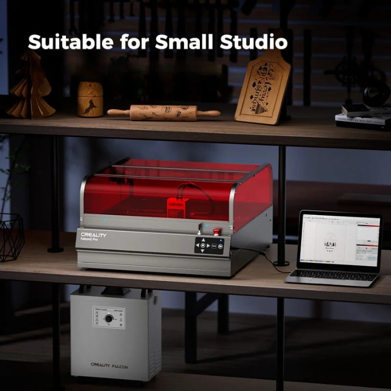 Graveur laser Creality Falcon2 Pro 40W+1,6W - taille compacte