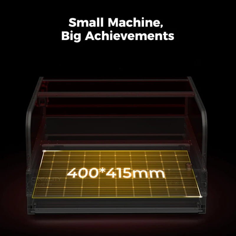 Graveur laser Creality Falcon2 Pro 40W+1,6W - zone de travail