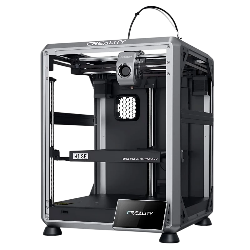 Creality K1 SE - Alta velocidad 600mm/s, Tamaño de impresión 220x220x250mm, Enfriamiento Rápido Negro - Impresora 3D FDM