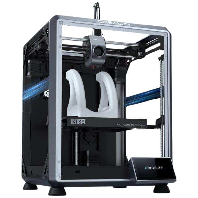 Creality K1 SE - Alta velocidade 600mm/s, Tamanho de impressão 220x220x250mm, Arrefecimento rápido Preto - Impressora 3D FDM - em funcionamento