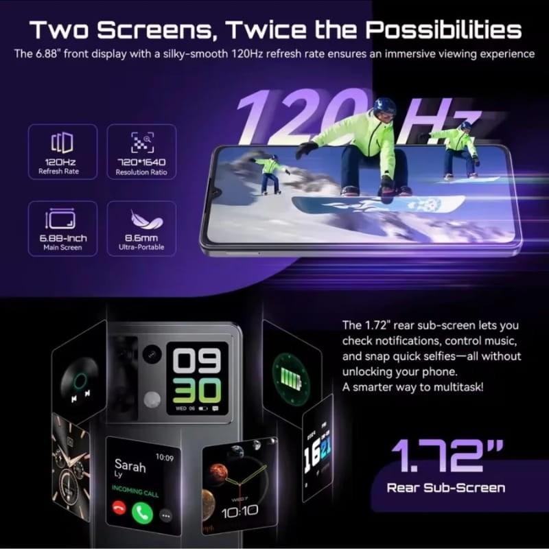 Cubot P90 12GB/256GB Preto - características do ecrã