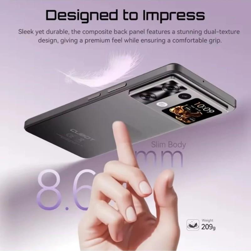 Cubot P90 12GB/256GB Preto - pormenores de conceção