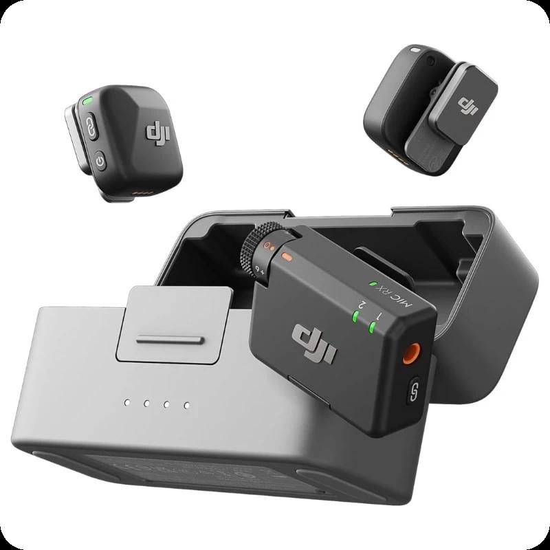 DJI Mic Mini (2 TX + 1 RX + Estojo de carregamento) - Microfones sem fios