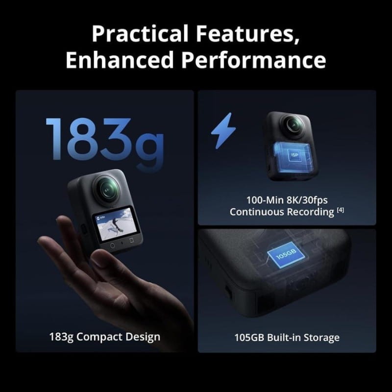 DJI Osmo 360 Standard Combo - funções principais