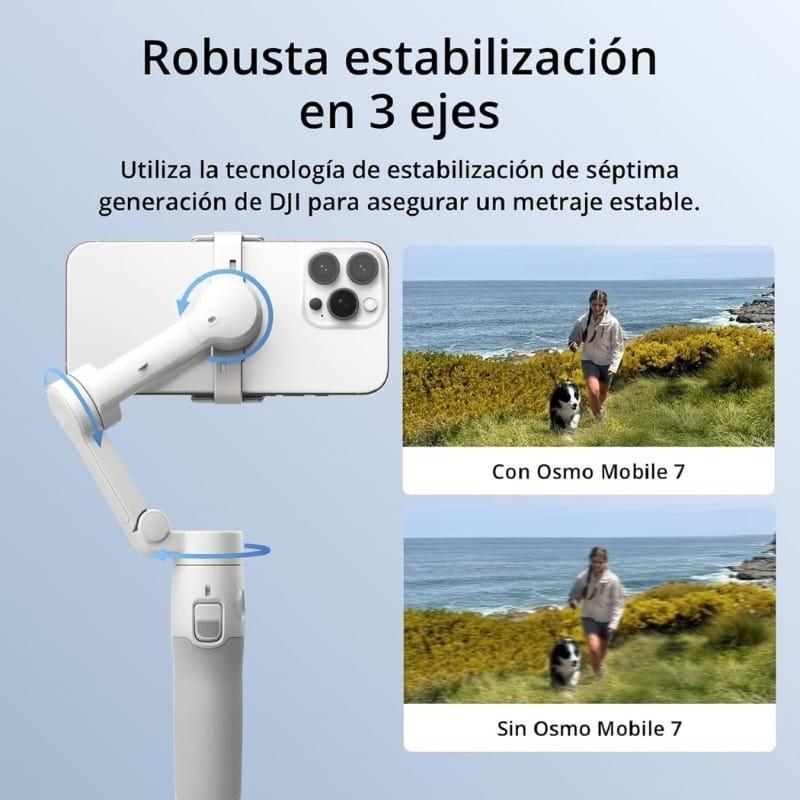 DJI Osmo Mobile 7 - Estabilizador de Smartphone - estabilización de 3 ejes