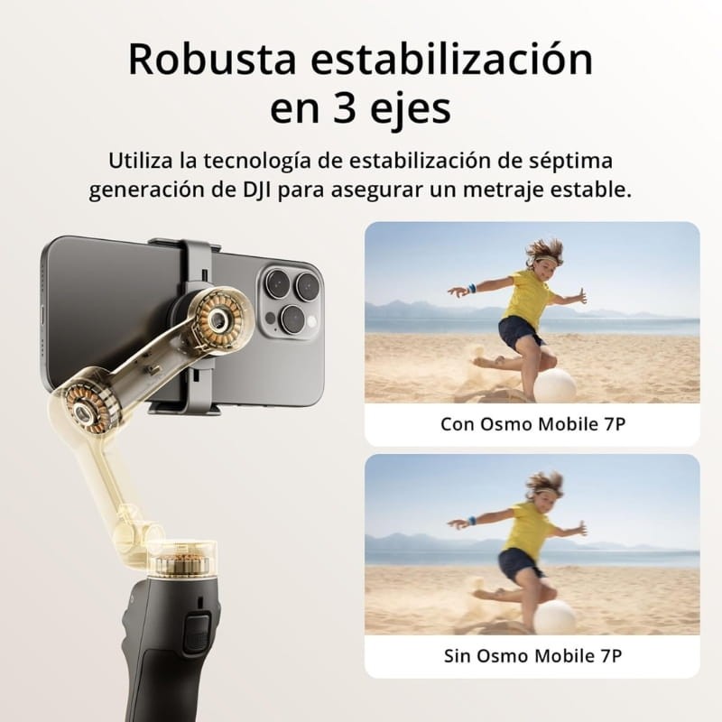 DJI Osmo Mobile 7P - Estabilizador de Smartphone - estabilización en 3 ejes