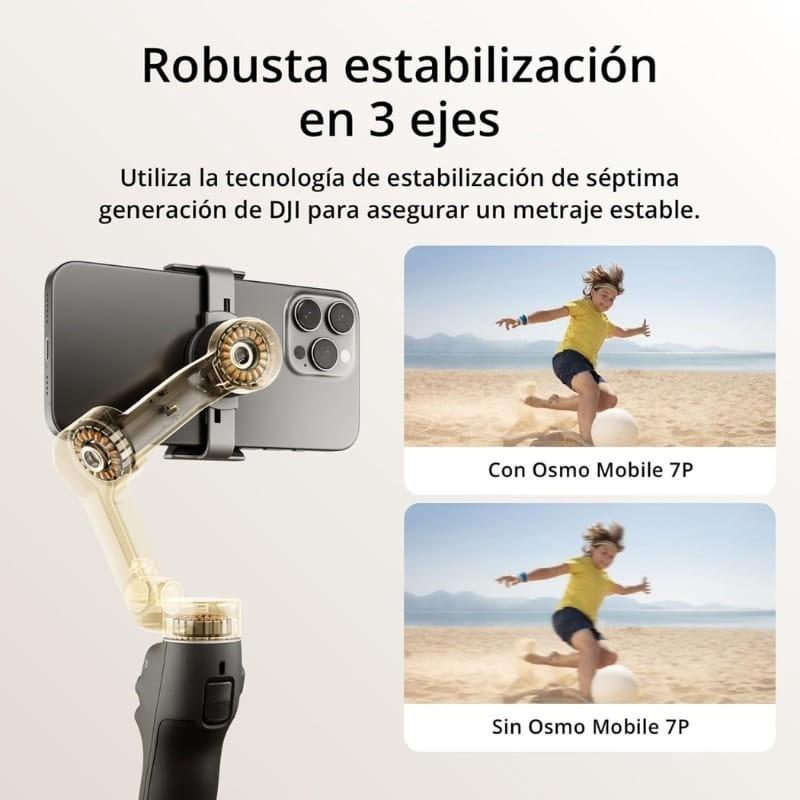 DJI Osmo Mobile 7P - Estabilizador de Smartphone - estabilización en 3 ejes