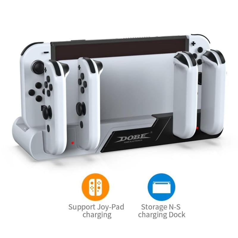 DOBE TNS-0122D Pour Nintendo Switch OLED Joy-Con Rouge/Noir - principales fonctions