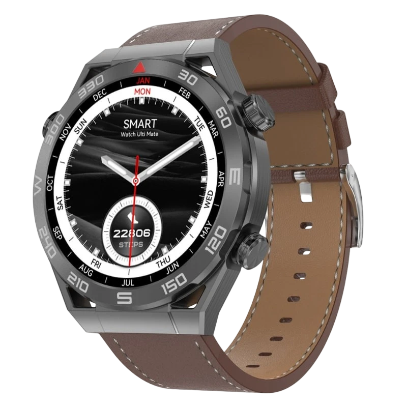 DT NO.1 Ultra Mate Negro con Correa de Cuero Marrón