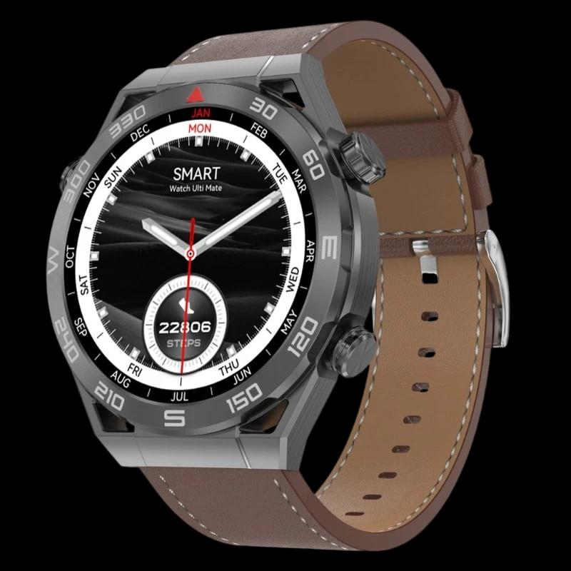 DT NO.1 Ultra Mate Negro con Correa de Cuero Marrón