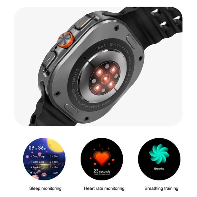 DT NO.1 Watch Ultra Mini Noir - le suivi des indicateurs de santé